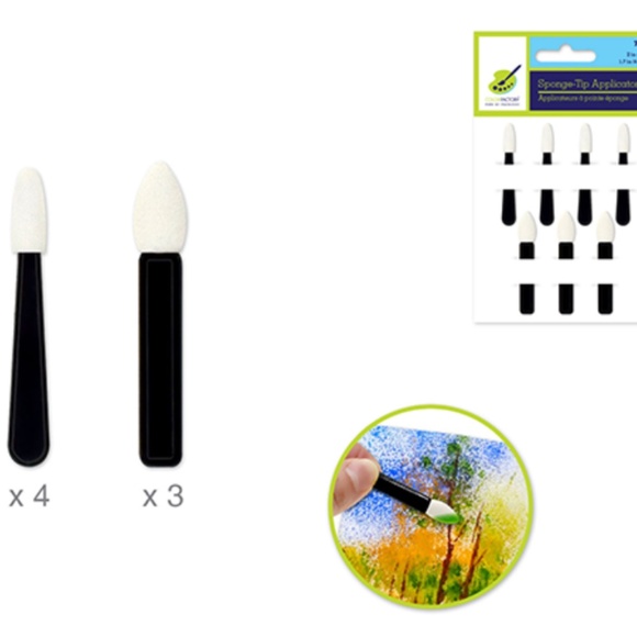 🆕 NEW 7 pcs Color Sponge-Tip Applicators - Picture 3 of 8
